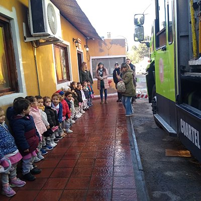 Visita al Cuartel de Bomberos de La Plata